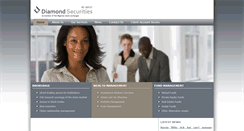 Desktop Screenshot of diamond-securities.com