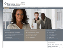 Tablet Screenshot of diamond-securities.com